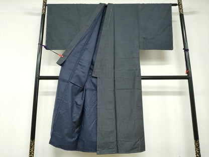 平和屋着物●男性　本場染大島紬　アンサンブル　100亀甲　総詰め　正絹　逸品　未使用　DABD9152ud
