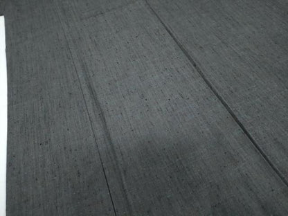 平和屋着物●男性　紬　アンサンブル　長羽織　霞文　正絹　逸品　DABD9153ud