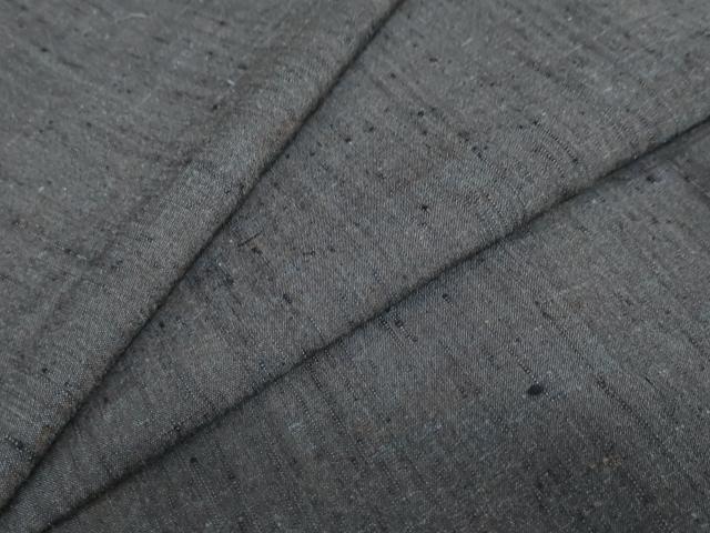平和屋着物●男性　紬　アンサンブル　長羽織　霞文　正絹　逸品　DABD9153ud