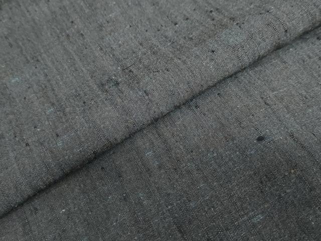 平和屋着物●男性　紬　アンサンブル　長羽織　霞文　正絹　逸品　DABD9153ud