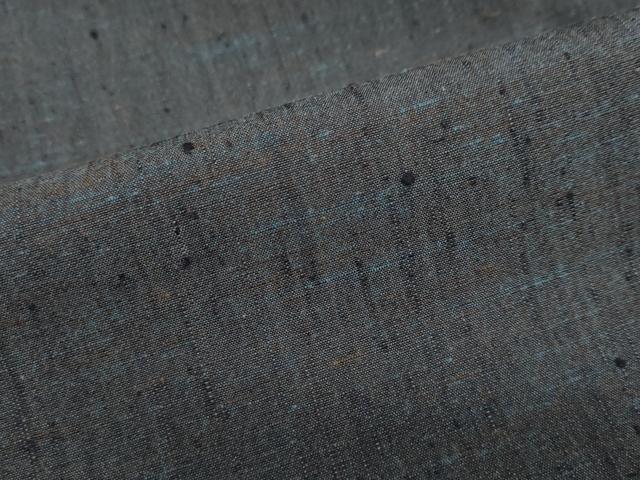 平和屋着物●男性　紬　アンサンブル　長羽織　霞文　正絹　逸品　DABD9153ud