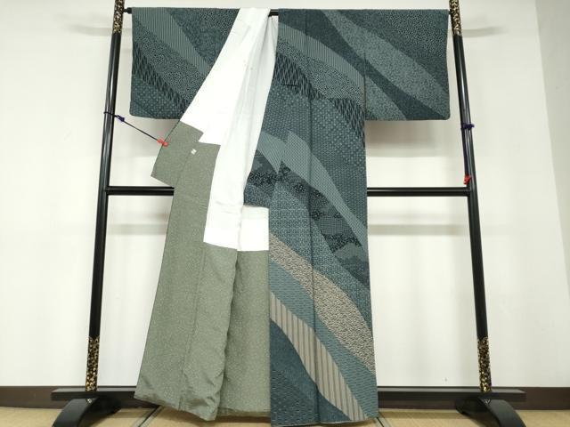 平和屋着物●訪問着　作家物　流水吉祥文　正絹　逸品　DABD9156ud