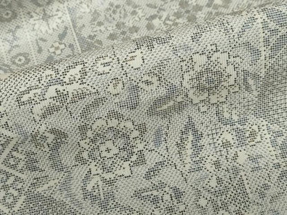 平和屋着物●本場大島紬　白大島　9マルキ　吉祥草花文　正絹　逸品　未使用　DABD9159ud