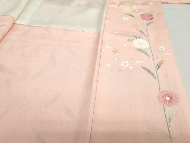 平和屋着物●訪問着　作家物　草花丸文　暈し染め　金彩　正絹　逸品　DABD9169ud