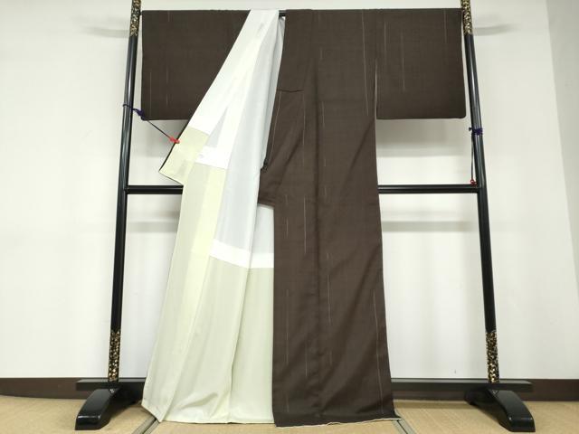 平和屋着物●上質な紬　変わり縞　正絹　逸品　DABD9170ud 平和屋着物▽上質な紬 単衣 縞 正絹 逸品 DAAT9931azの通販はau PAY