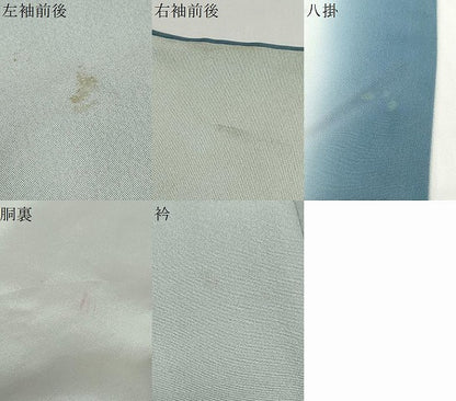 平和屋着物●本加賀友禅作家　鶴見保次　訪問着　枝花文　暈し染め　正絹　逸品　DABD9190ud