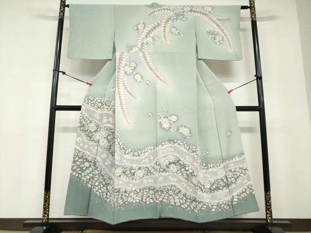 平和屋着物●訪問着　作家物　絞り　辻が花　正絹　逸品　DABD9199ud