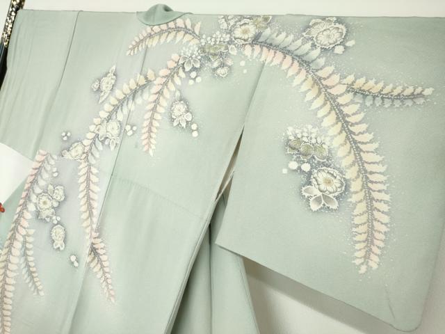 平和屋着物●訪問着　作家物　絞り　辻が花　正絹　逸品　DABD9199ud
