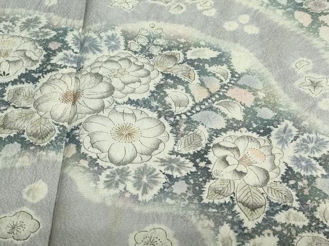 平和屋着物●訪問着　作家物　絞り　辻が花　正絹　逸品　DABD9199ud