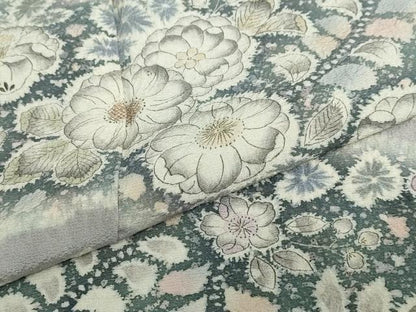 平和屋着物●訪問着　作家物　絞り　辻が花　正絹　逸品　DABD9199ud