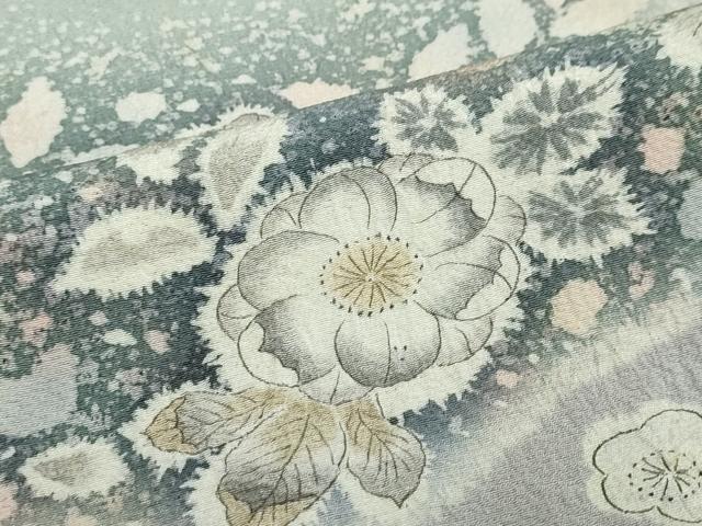 平和屋着物●訪問着　作家物　絞り　辻が花　正絹　逸品　DABD9199ud