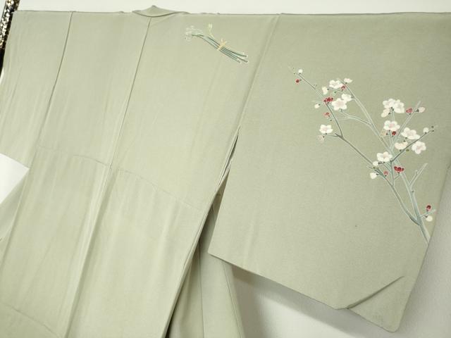平和屋着物●訪問着　友禅　作家物　たけのこ　筍　暈し染め　正絹　逸品　DABD9202ud