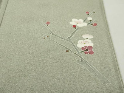 平和屋着物●訪問着　友禅　作家物　たけのこ　筍　暈し染め　正絹　逸品　DABD9202ud