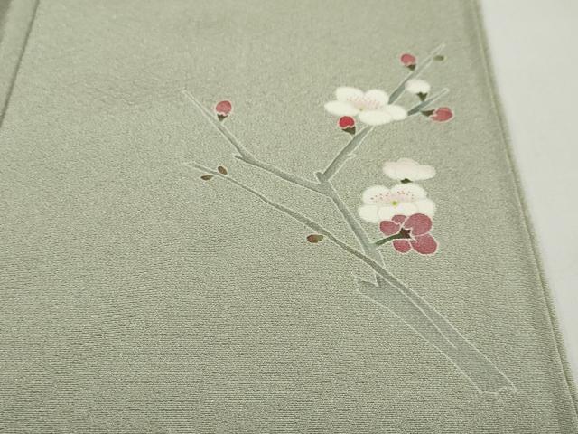 平和屋着物●訪問着　友禅　作家物　たけのこ　筍　暈し染め　正絹　逸品　DABD9202ud