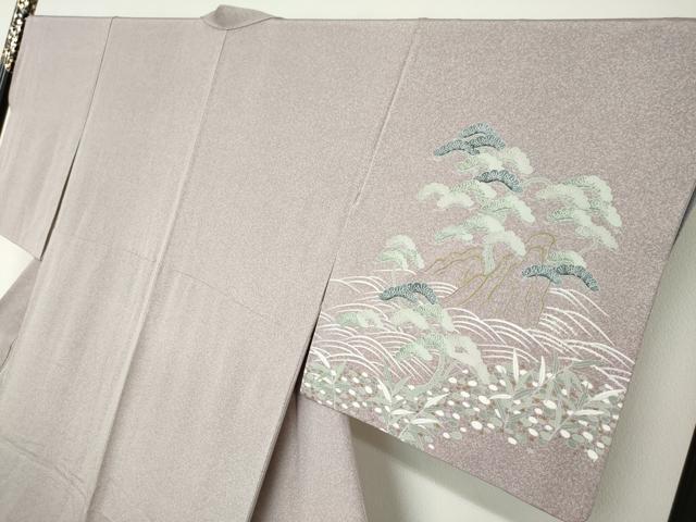 平和屋着物●訪問着　友禅　作家物　浜松文　正絹　逸品　DABD9207ud