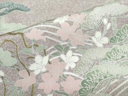 平和屋着物●訪問着　友禅　作家物　浜松文　正絹　逸品　DABD9207ud