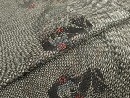 平和屋着物●本場大島紬　9マルキ　亀甲草花文　正絹　逸品　未使用　DABD9209ud