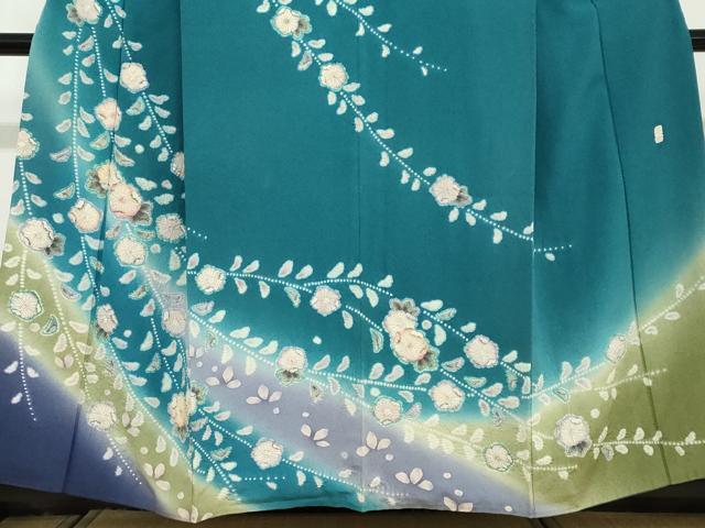 平和屋着物●訪問着　作家物　絞り　辻が花　暈し染め　正絹　逸品　DABD9212ud