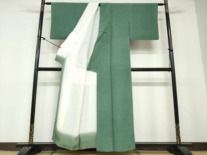 平和屋着物●重要無形文化財　人間国宝　中村勇二郎　江戸小紋　古代菊　正絹　逸品　DABD9215ud