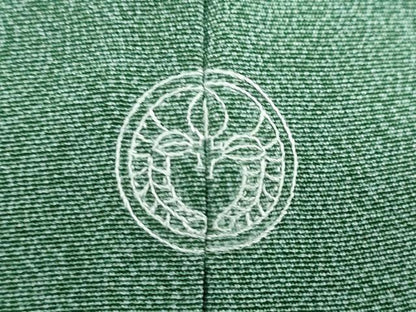 平和屋着物●重要無形文化財　人間国宝　中村勇二郎　江戸小紋　古代菊　正絹　逸品　DABD9215ud