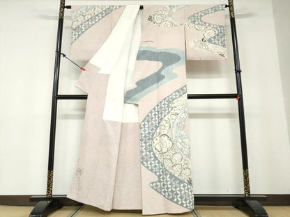 平和屋着物●西洞院辻が花　大脇一心　訪問着　絞り　辻が花　正絹　逸品　DABD9218ud