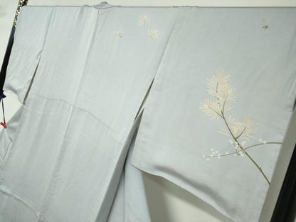 平和屋着物●訪問着　友禅　松竹梅　正絹　逸品　DABD9222ud