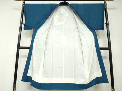 平和屋着物●男性　長襦袢　袷　絞り　風神雷神　金彩　正絹　逸品　DABD9224ud