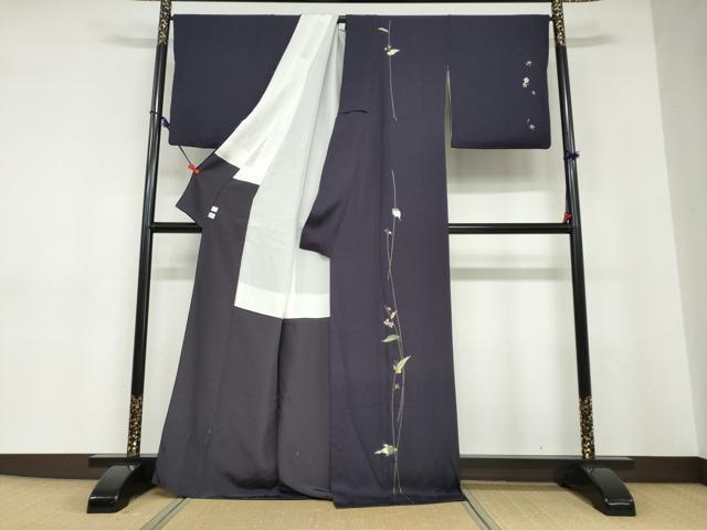 平和屋着物●訪問着　総刺繍　竹屋町刺繍　草花文　金糸　鈴乃屋扱い　正絹　逸品　DABD9226ud 平和屋着物○訪問着 総刺繍 竹屋町刺繍 草花文 金糸 鈴乃屋扱い 正絹