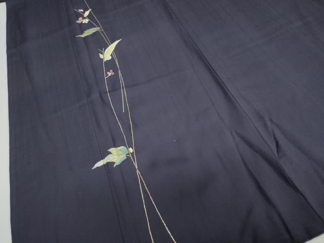 平和屋着物○訪問着 総刺繍 竹屋町刺繍 草花文 金糸 鈴乃屋扱い