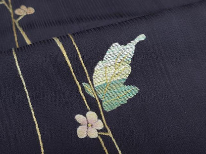 平和屋着物●訪問着　総刺繍　竹屋町刺繍　草花文　金糸　鈴乃屋扱い　正絹　逸品　DABD9226ud