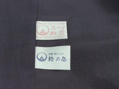 平和屋着物●訪問着　総刺繍　竹屋町刺繍　草花文　金糸　鈴乃屋扱い　正絹　逸品　DABD9226ud