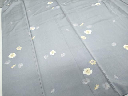 平和屋着物●上質な小紋　舞花文　正絹　逸品　DABD9230ud