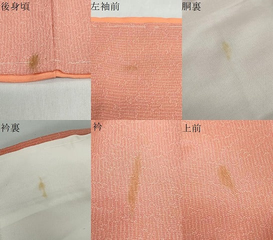 平和屋着物●人間国宝　初代 六谷梅軒(六谷紀久男)錐彫り　重要無形文化　財伊勢型紙　江戸小紋　笹竹文　正絹　逸品　未使用　DABD9241ud