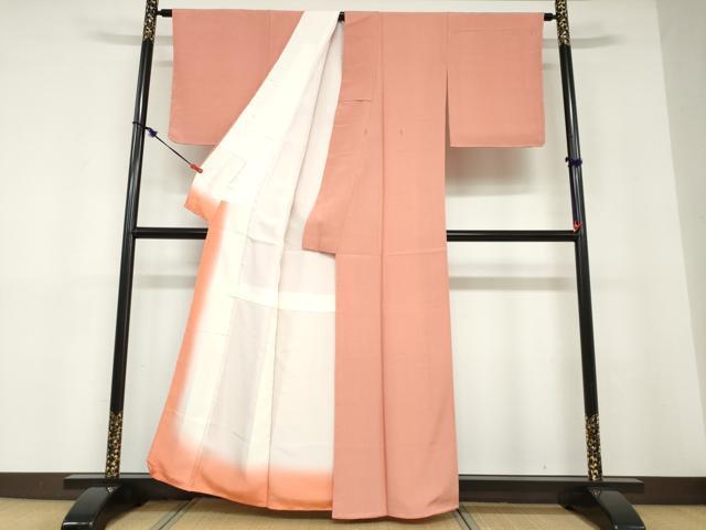 平和屋着物●人間国宝　初代 六谷梅軒(六谷紀久男)錐彫り　重要無形文化　財伊勢型紙　江戸小紋　笹竹文　正絹　逸品　未使用　DABD9241ud