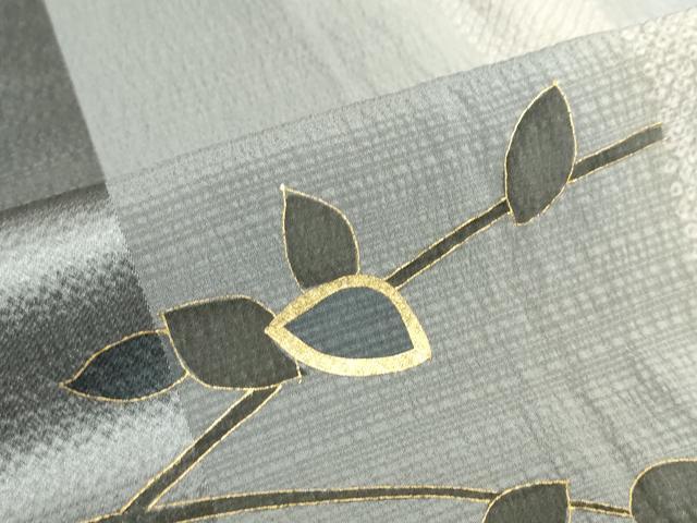 平和屋着物●訪問着　枝葉南天文　暈し染め　金彩　正絹　逸品　DABD9242ud