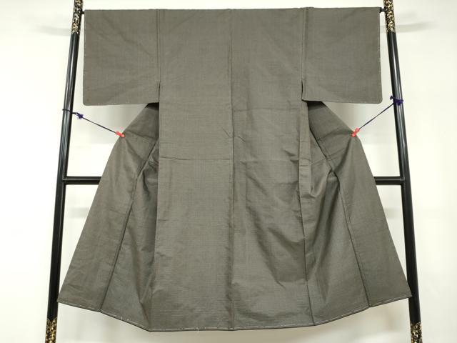 平和屋着物●男性　本場大島紬　アンサンブル　80亀甲　総詰め　正絹　逸品　未使用　DABD9247ud