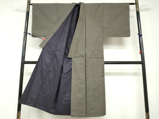 平和屋着物●男性　本場大島紬　アンサンブル　80亀甲　総詰め　正絹　逸品　未使用　DABD9247ud
