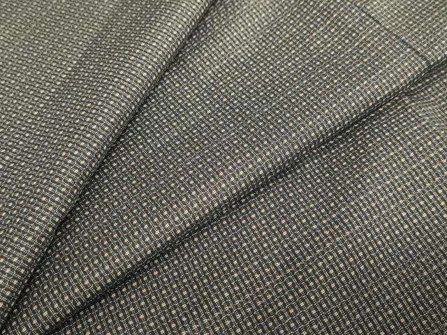 平和屋着物●男性　本場大島紬　アンサンブル　80亀甲　総詰め　正絹　逸品　未使用　DABD9247ud
