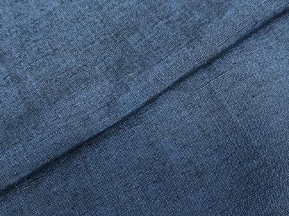 平和屋着物●男性　紬　アンサンブル　長羽織　留紺色　正絹　逸品　DABD9248ud
