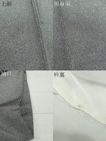 平和屋着物●江戸小紋　鮫小紋柄　正絹　逸品　DABD9254ud