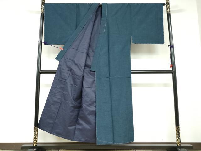 平和屋着物●男性　紬　アンサンブル　長羽織　百入茶色　キングサイズ　正絹　逸品　未使用　DABD9272ud
