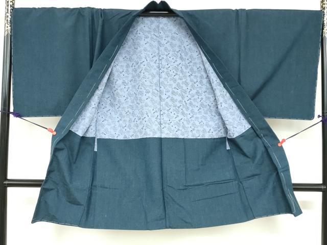 平和屋着物●男性　紬　アンサンブル　長羽織　百入茶色　キングサイズ　正絹　逸品　未使用　DABD9272ud