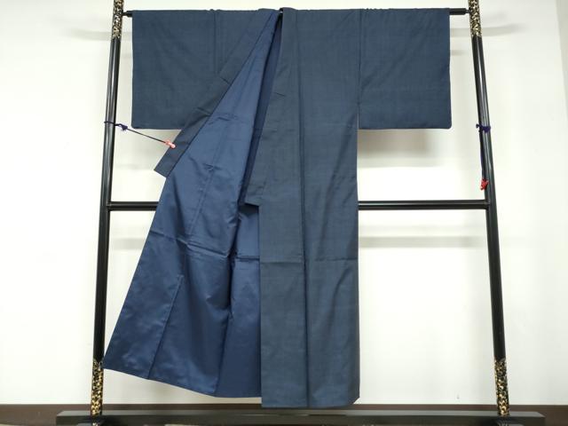 平和屋着物●男性 本場大島紬 アンサンブル 長羽織 長襦袢（無双仕立て）セット 100亀甲 総詰め 証紙付き 正絹 逸品 DABD9274ud