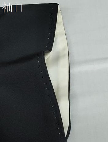 平和屋着物●本加賀友禅作家　柿本市郎　黒留袖　流水群れ鳥草花文　正絹　逸品　DABD9283ud