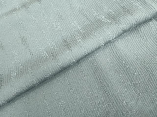 平和屋着物●上質な色無地　草葉地紋　湊鼠色　正絹　逸品　未使用　DABD9291ud