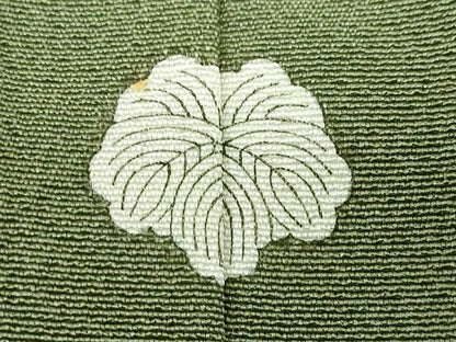 平和屋着物●上質な色無地　老竹色　正絹　逸品　未使用　DABD9299ud