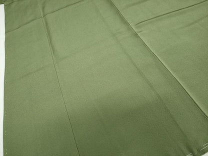 平和屋着物●上質な色無地　老竹色　正絹　逸品　未使用　DABD9299ud