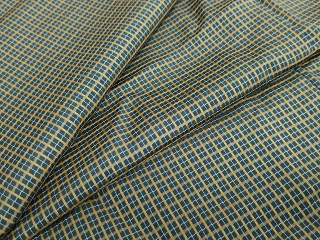 平和屋着物●上質な紬　吉野間道　正絹　逸品　DABD9303ud