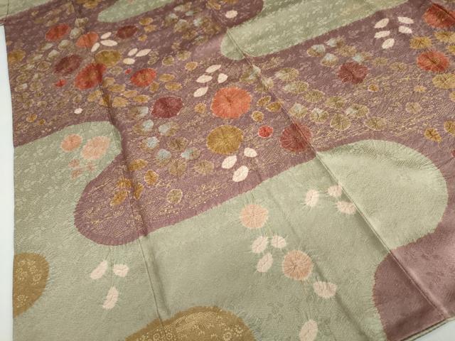 平和屋着物●訪問着　絞り　流水辻が花　金彩　正絹　逸品　DABD9308ud