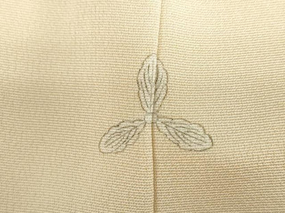 平和屋着物●豪華色留袖　駒刺繍　地紙重ね吉祥草花文　金彩　正絹　逸品　DABD9311ud
